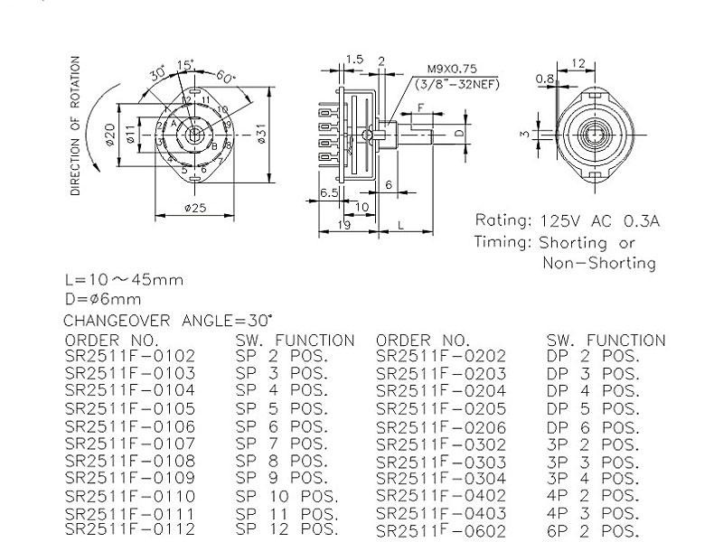 3 Position Selector Switch Diagram Alpha Rotary Switch 4 Pole / 3 Positions Of 3 Position Selector Switch Diagram