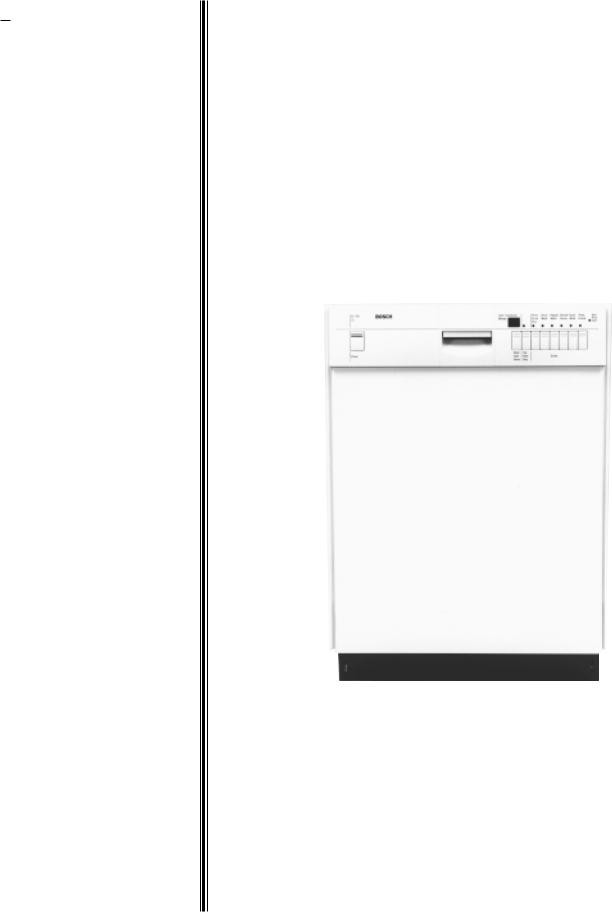 Bosch Dishwasher On Swith Scematic Bosch 4306, 4302, 6805, 6806, 6802 User Manual