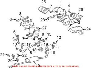 Diagram Of Car Exhaust System Details About Genuine Oem Exhaust System Hanger for Lexus 1756515140 Of Diagram Of Car Exhaust System