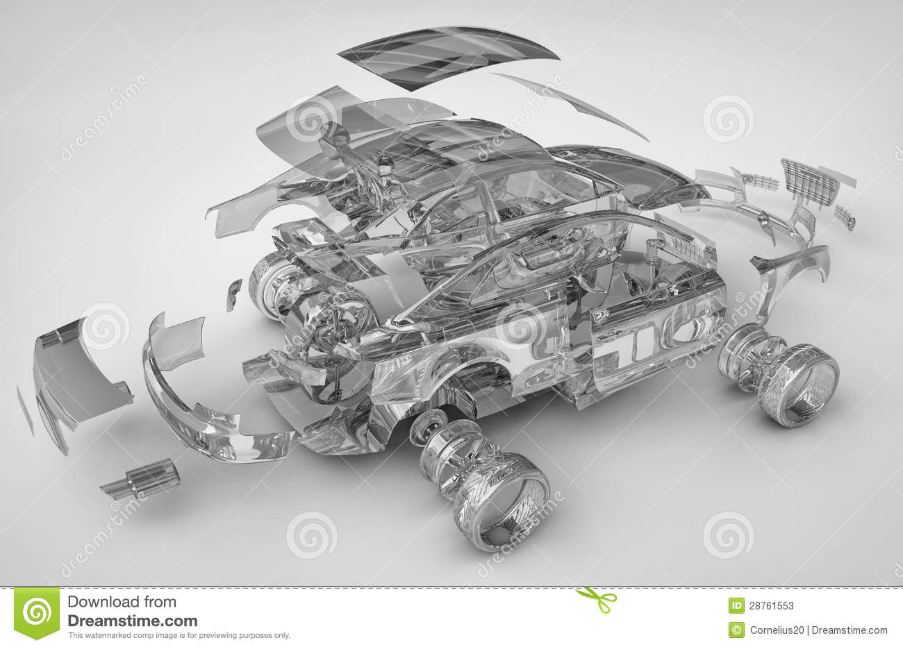 Exploded Diagram Of A Car Car Exploded Stock Illustrations â 28 Car Exploded Stock … Of Exploded Diagram Of A Car