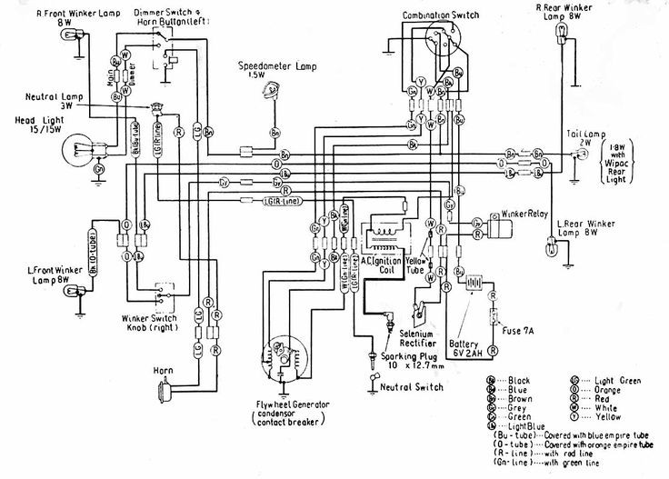 Honda Xl 125 6v Wiring Diagram Motorcycle Wiring, Electrical Wiring, Electrical Wiring Diagram Of Honda Xl 125 6v Wiring Diagram