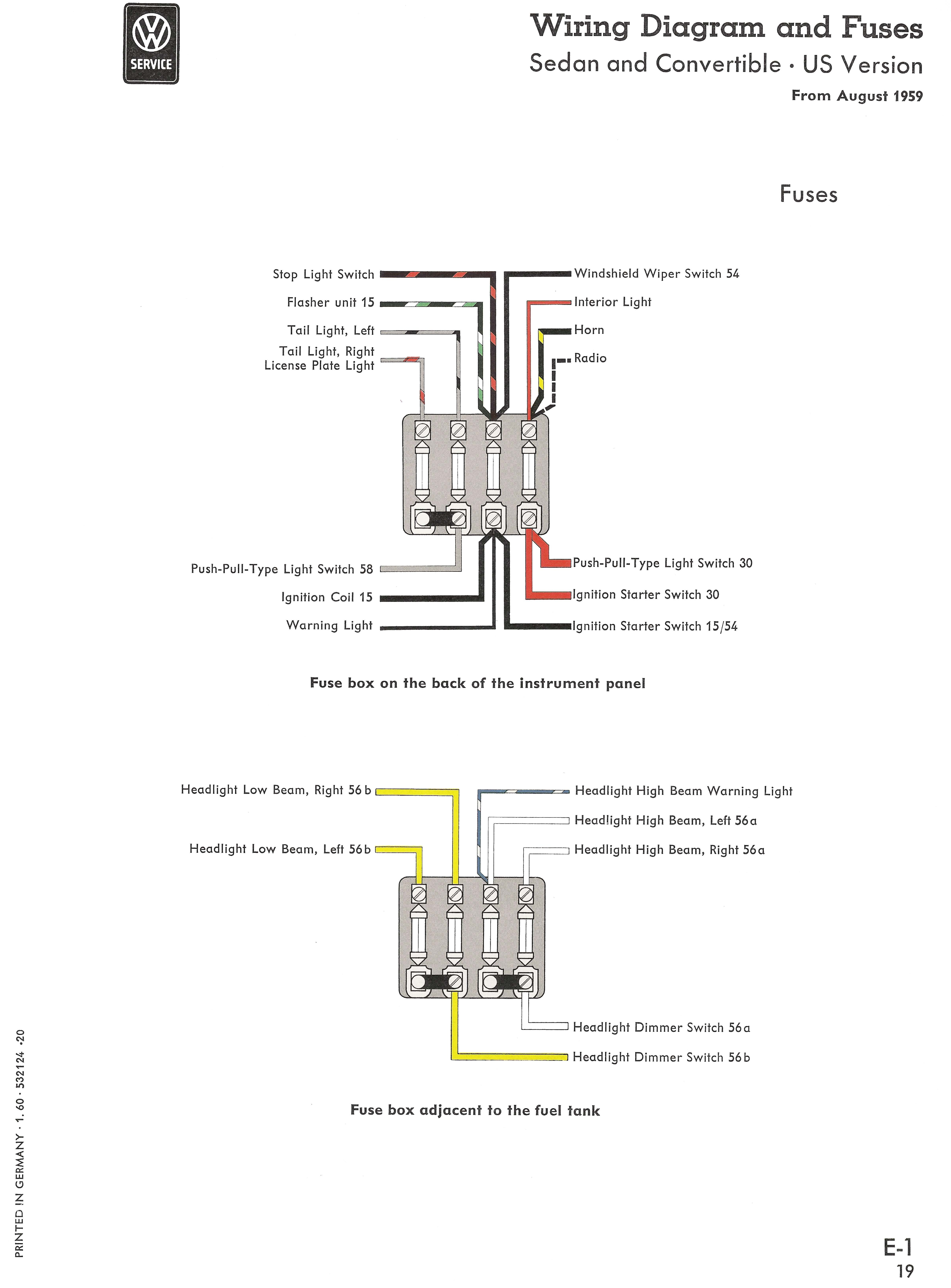 Mini Seat Belt Wiring Diagram thesamba.com :: Type 1 Wiring Diagrams Of Mini Seat Belt Wiring Diagram