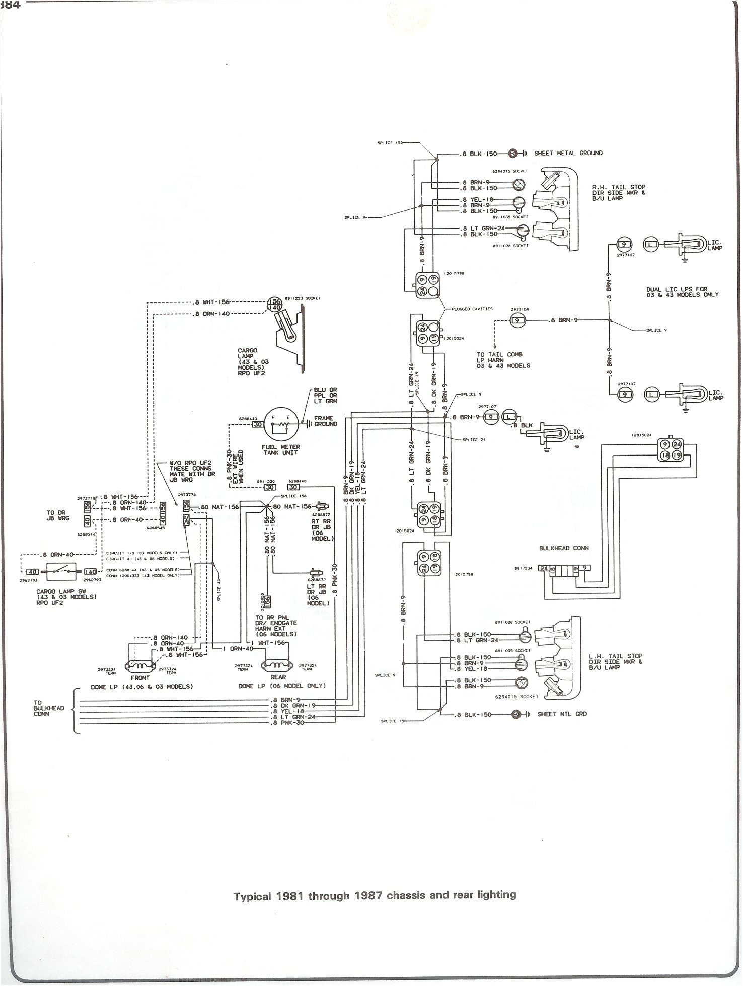 Wire Schmatic 1991 ford F150 Complete 73-87 Wiring Diagrams Of Wire Schmatic 1991 ford F150