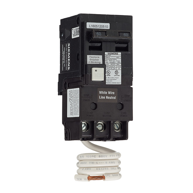 Wiring Diagram for 60 Amp Square D Gfi Breaker 2-pole 120/240 V Ac Gfci Circuit Breaker – 60 A Rated Of Wiring Diagram for 60 Amp Square D Gfi Breaker