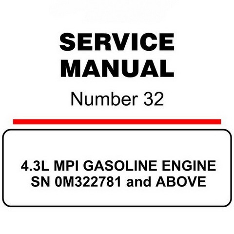 Cooling System Diagram for A Mercrusier 4.3 Tks Mercury Marine Mercruiser Service Manual #32 Gasoline - Digital ...