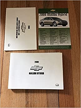 Give Me the Manual 08 Malibu 2008 Chevy Malibu Hybrid Manual: None: Amazon.com: Books Of Give Me the Manual 08 Malibu