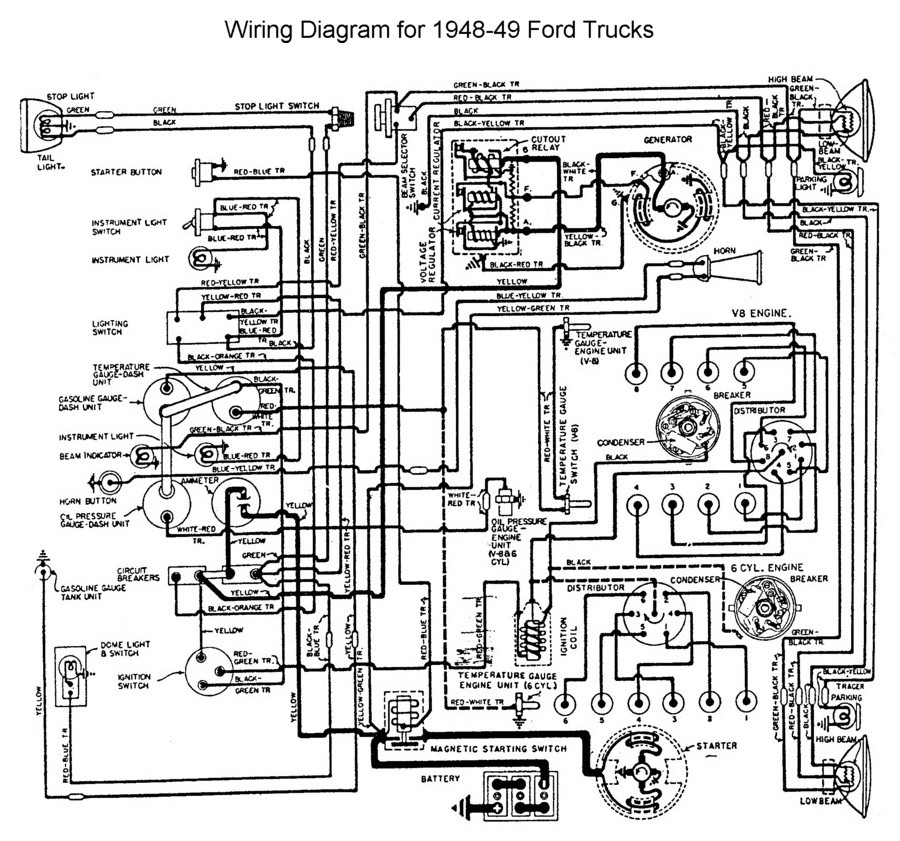 1951 Chevrolet Truck Wiring Diagram Flathead Electrical Wiring Diagrams Of 1951 Chevrolet Truck Wiring Diagram