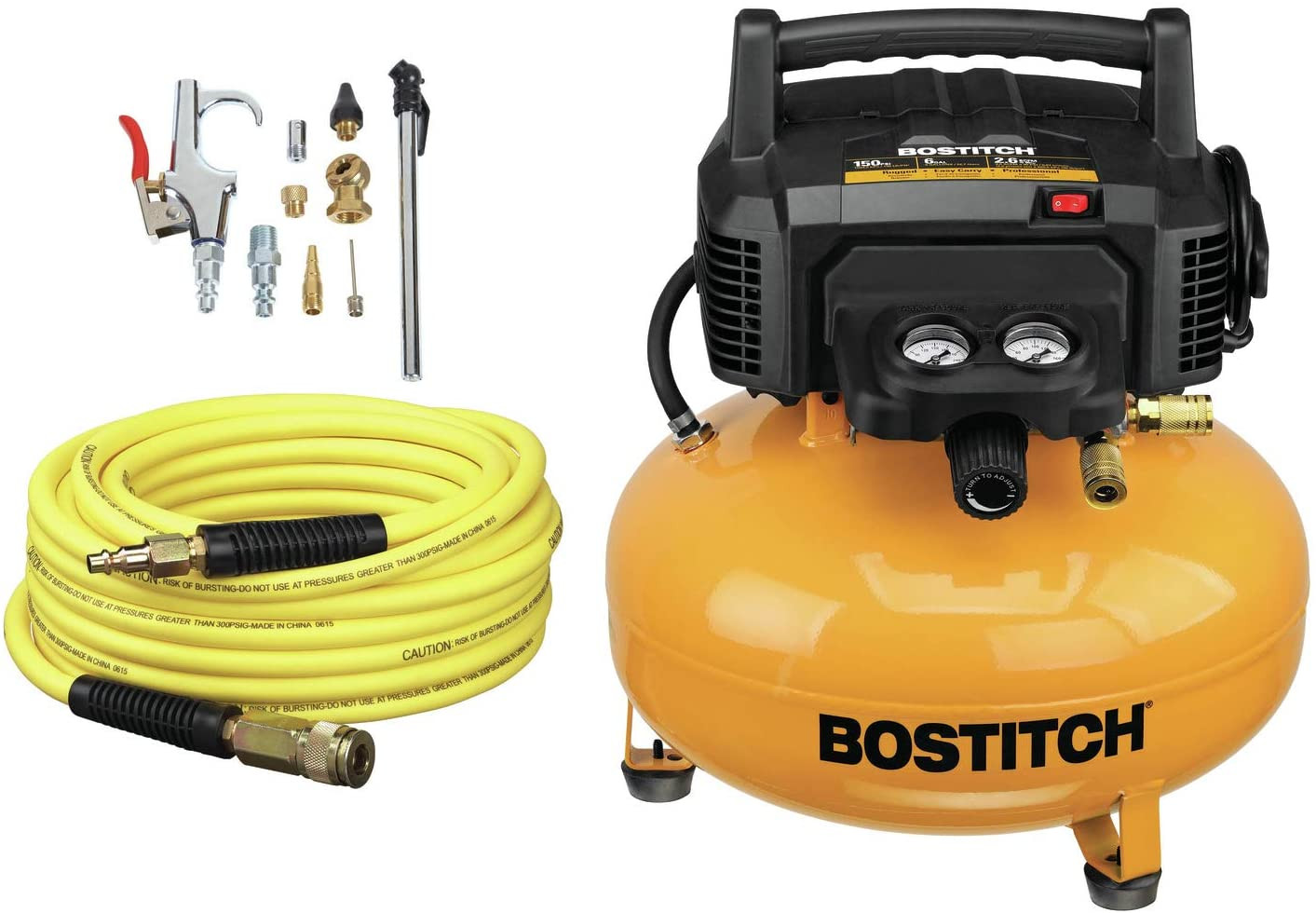 Bostitch Oilless Compressor Break Down Buy Bostitch Air Compressor Kit, Oil-free, 6 Gallon, 150 Psi … Of Bostitch Oilless Compressor Break Down