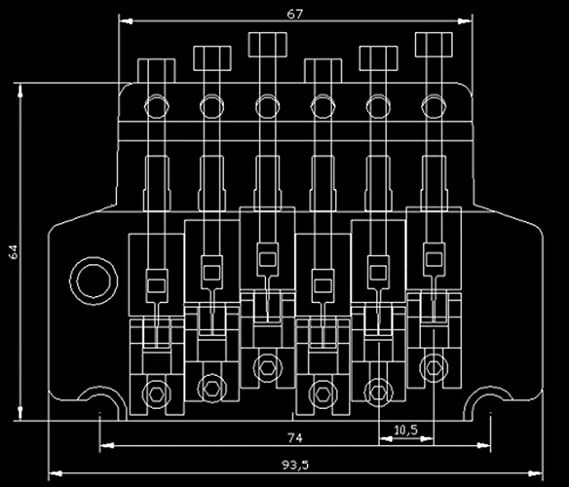 Floyd Rose Tremolo Parts Diagram Floyd Rose Licensed Ibanez Stil Doppelt Tremolo System : Amazon.de … Of Floyd Rose Tremolo Parts Diagram