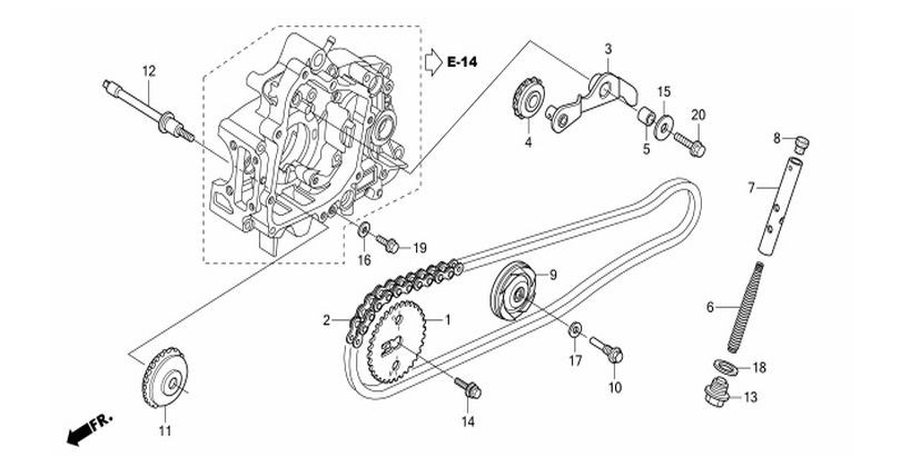 Images Of Honda C70 Camchain Layout Moto Th – Honda Super Cub (2014) Parts – Timing Chain / Mechanics … Of Images Of Honda C70 Camchain Layout