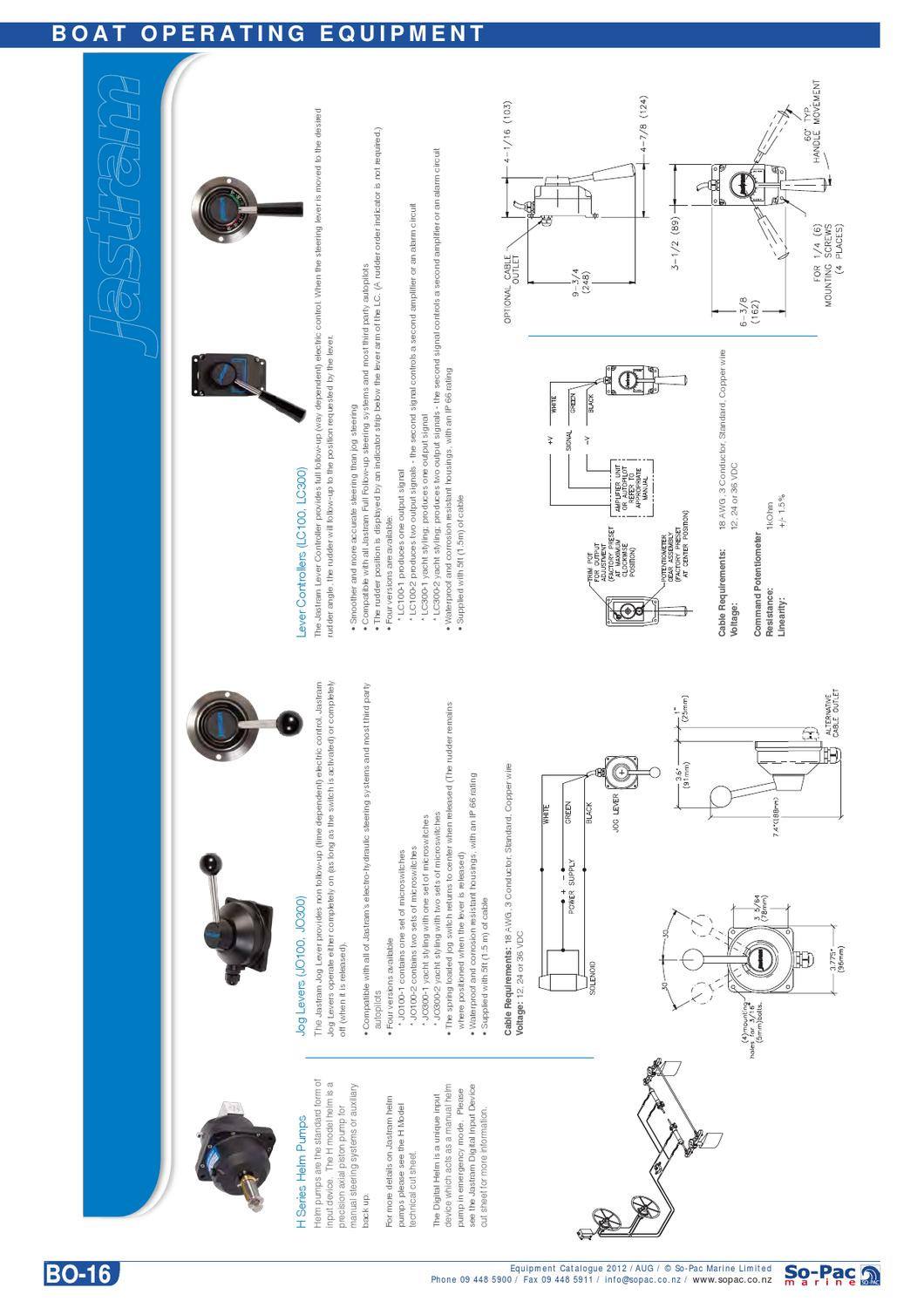 Jog Lever Steering Wiring Diagram so-pac Marine 2012 Equipment Catalogue by so-pac Marine - issuu